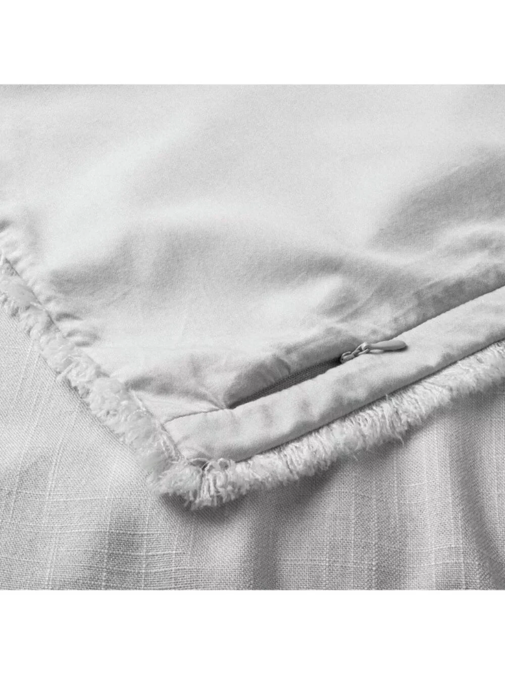 Casaluna Heavyweight Linen Blend Light Gray Standard Size Pillow Sham 20